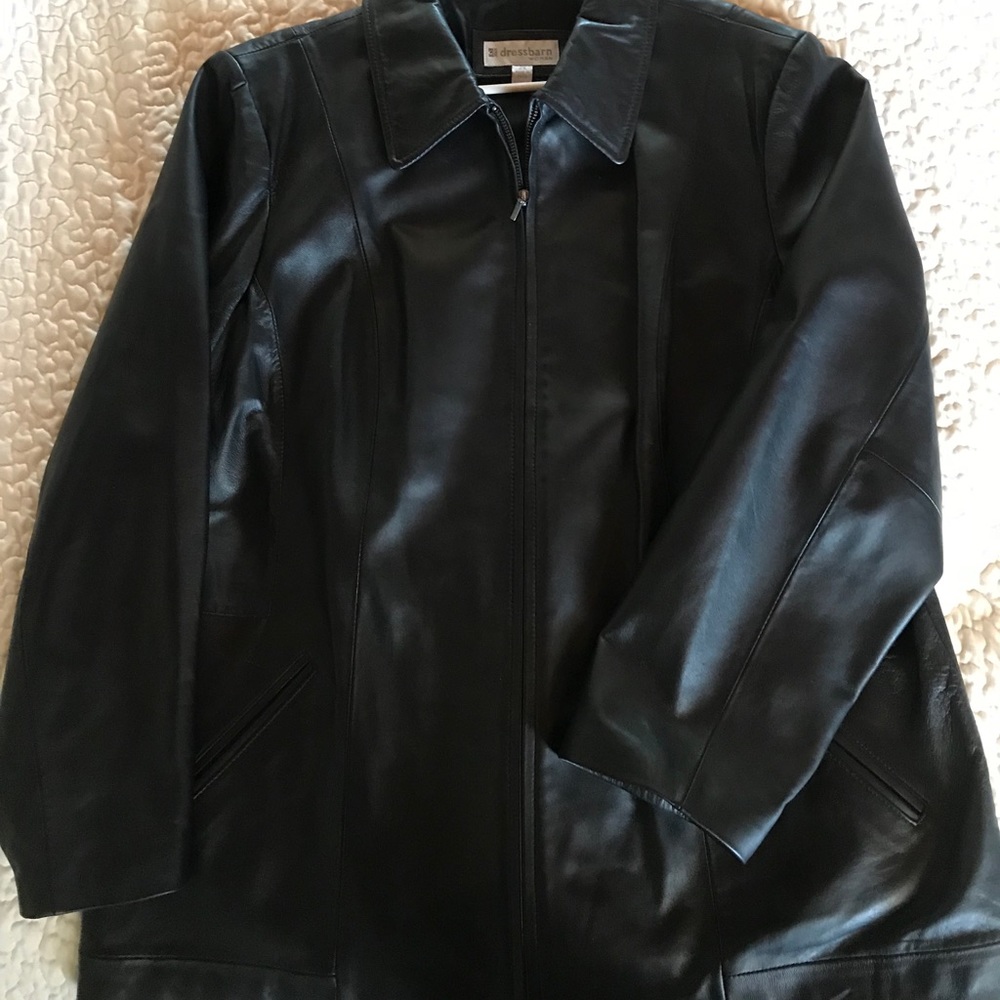 Leather black jacket